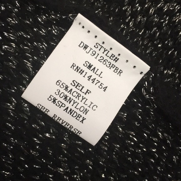 Davi&Dani long cardigan black & silver threads - Picture 9 of 11